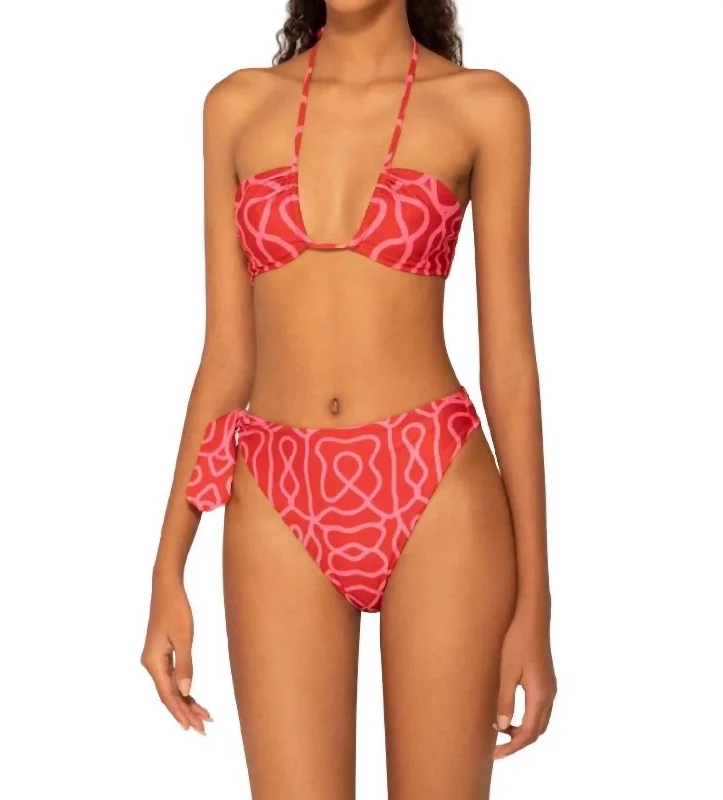 Comfortable Casual Women's Clothing Coral Ipanema Escarlata Bikini Bottom In Red-Pink Comfortable Casual Women's Clothing Coral Ipanema Escarlata Bikini Bottom In Red-Pink