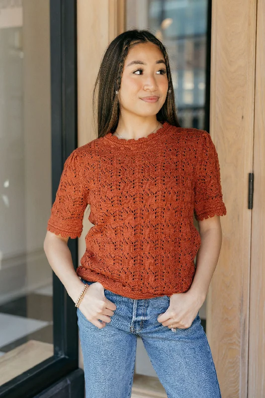 Summer Fashion Emmie Top-Rust