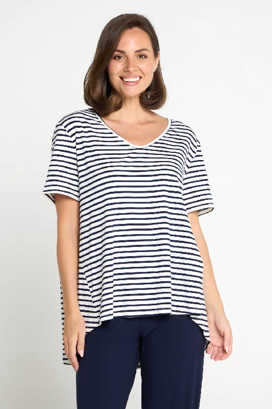 Best-Sellers Calvi Top - Navy Stripe