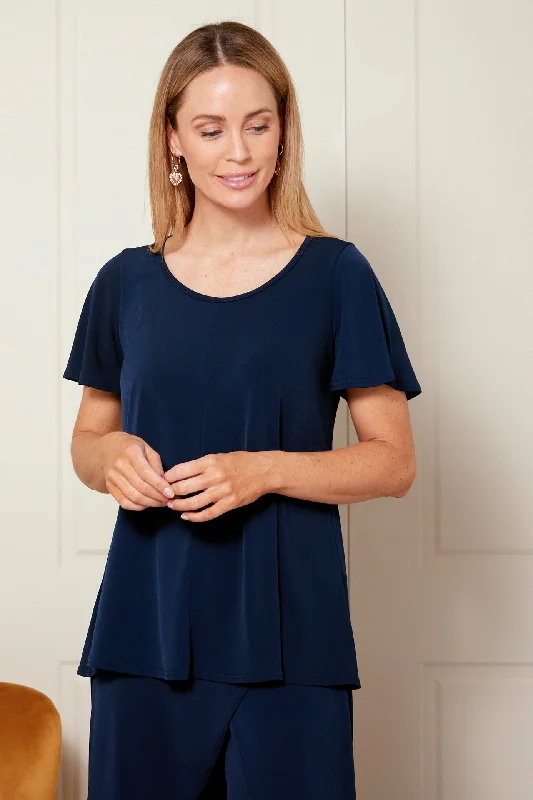 Refresh Your Wardrobe At A Fraction Of The Cost Melinda Top - Navy