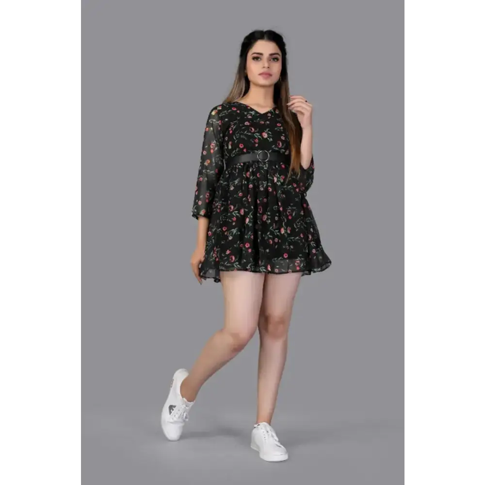New Arrivals Trendy Georgette Digital Printed Top For Women