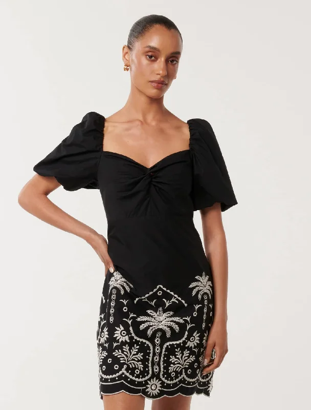 Stylish Women's Clothes for Work and Play Mareesa Petite Twist Front Mini Dress
