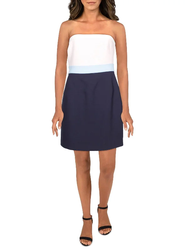 Casual Chic Clothing For Women Marena Womens Pull On Strapless Sheath Dress
