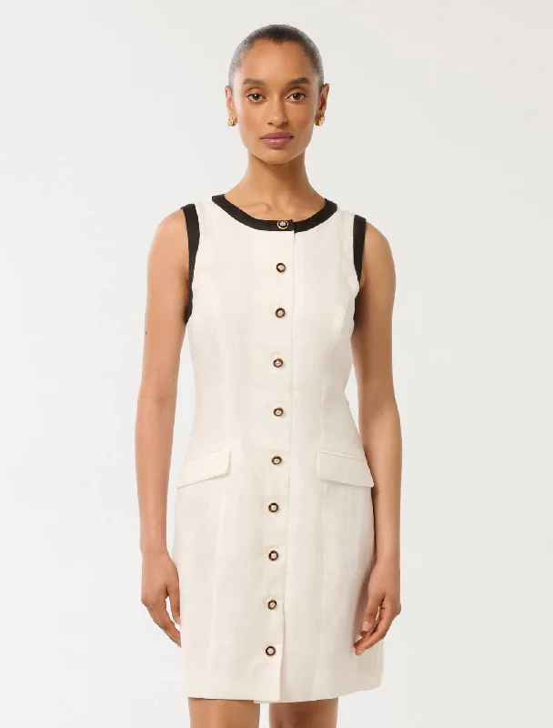 Women's Cozy Clothes Montana Petite Contrast Shift Mini