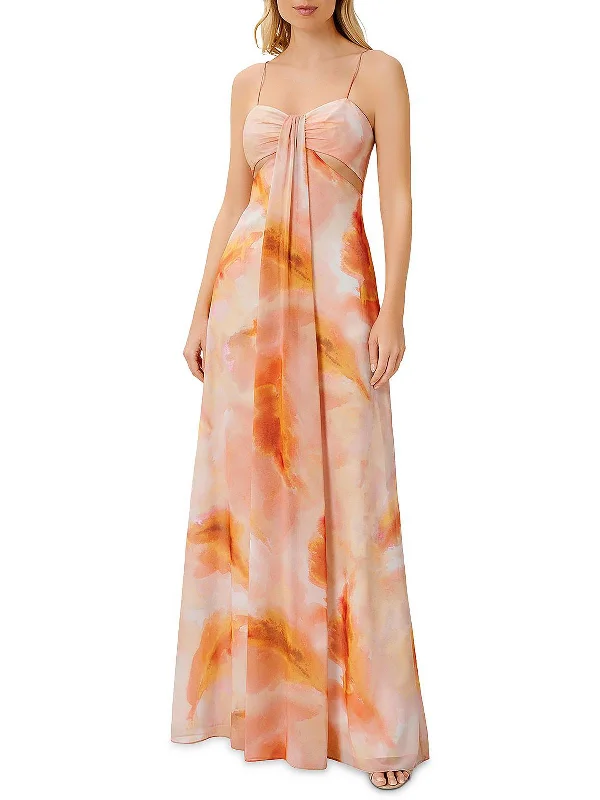 Online Clothing Boutiques Womens Printed Maxi Evening Dress